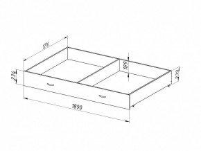 Ящик для металлических кроватей 120*190 (Венге) в Верхней Салде - verhnyaya-salda.mebel24.online | фото